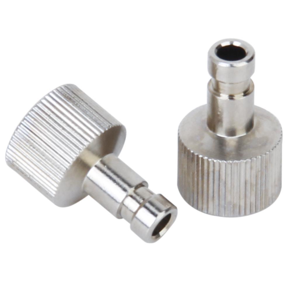 Silver Alloy Airbrush Quick Disconnect Coupler Hose Connector Adapter 1/8"