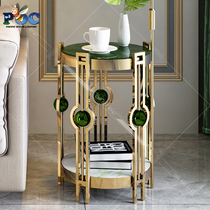 Đèn Cây Trang Trí Phòng Khách, Phòng Ngủ Phong Cách Hiện Đại Thân Hợp Kim Mạ Vàng Sang Trọng ML6001