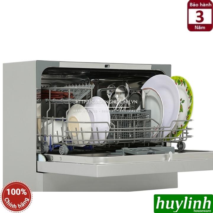 Máy rửa chén bát để bàn Hafele HDW-T50B - 539.20.600 - 6 bộ Âu [Phù hợp cho gia đình 2 - 4 người] - Hàng chính hãng