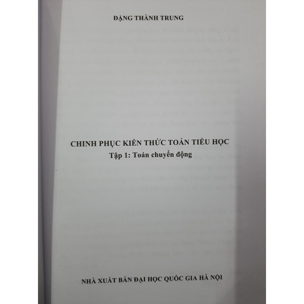Sách Chinh phục kiến thức toán tiểu học Tập 1 - Toán chuyển động