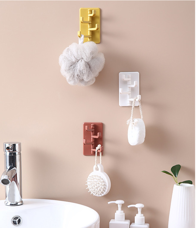 Móc dán tường đa năng treo chìa khóa, dây nịt, gọng kính, khăn, bông tắm,...- Combo 2 cái