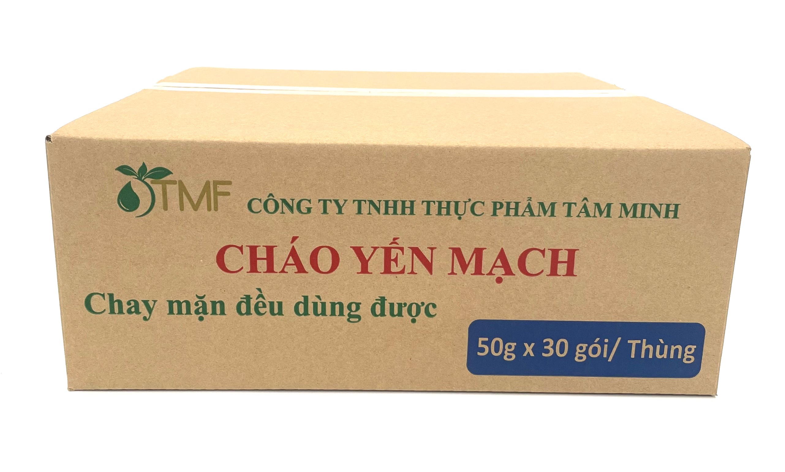 Thùng cháo yến mạch gạo lứt ăn liền - TÂM MINH FOODS (50g x 30 gói)