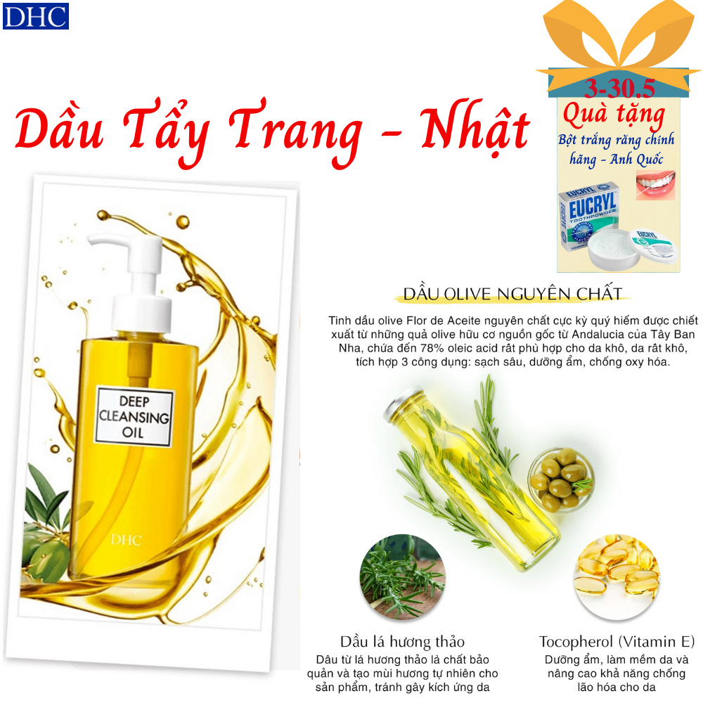 Dầu Tẩy Trang DHC Deep Cleansing Oil (L) 200ml