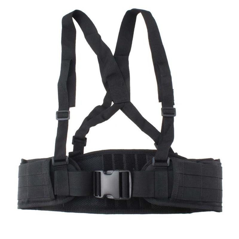 Chiến Thuật Molle Dây Airsoft Quân Sự Nylon Thắt Lưng Hỗ Trợ Chiến Đấu Suspender Quân Đội Săn Thon Eo Thể Thao Ngoài Trời Thắt Lưng Nam