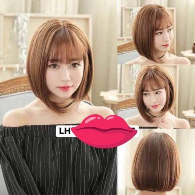 Tóc giả nữ đẹp ️️  ️️ nguyên đầu vic cúp D3030 có ảnh thật