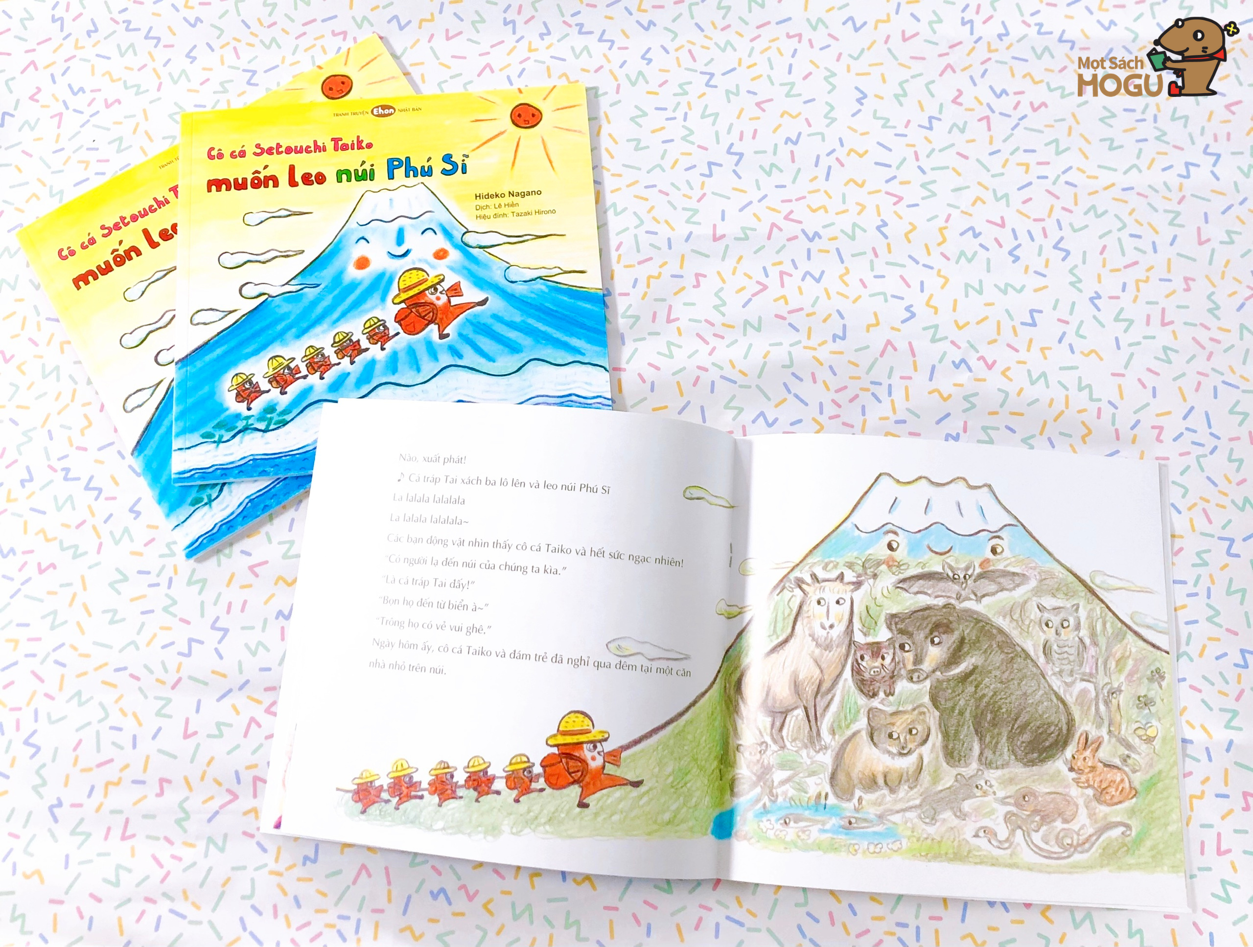 Ehon - Phát triển quan sát - Cô cá Setoichi Taiko muốn leo núi Phú Sĩ - cho bé 3-6 tuổi.