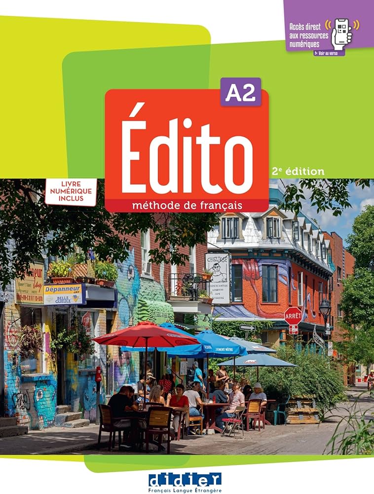 Sách học tiếng Pháp EDITO A2 - EDITION 2022-2024 - LIVRE + NUMERIQUE INCLUS