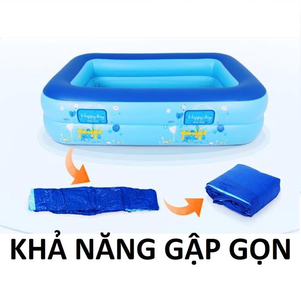 Bể Bơi Cho Trẻ 3 Tầng Kích Thước 1M2 - 2m1 Loại Dày -Hồ Bơi Cho Bé Chất Lượng Cao