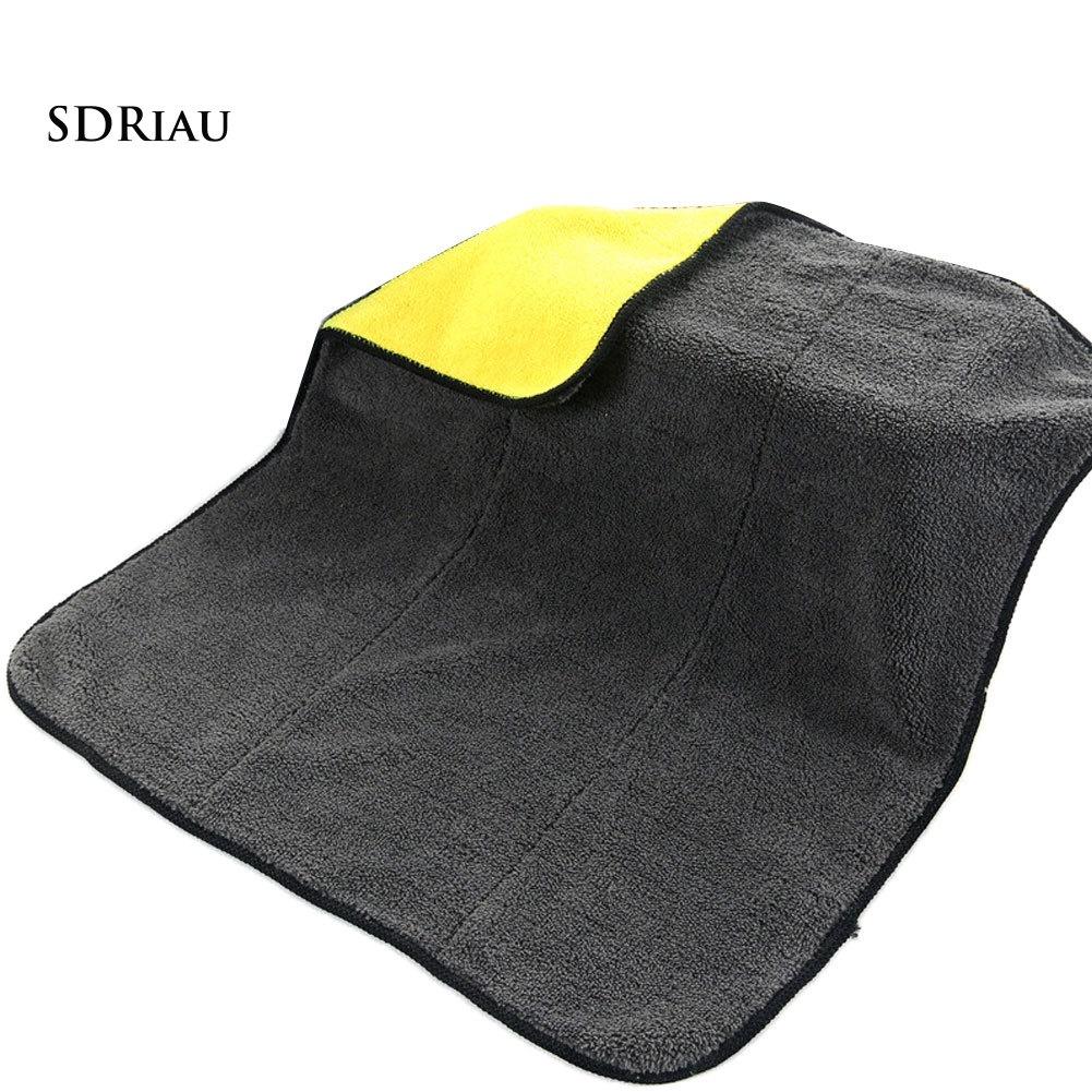 Khăn Lau Xe Hai Mặt Vải Nhung San Hô 30x60cm
