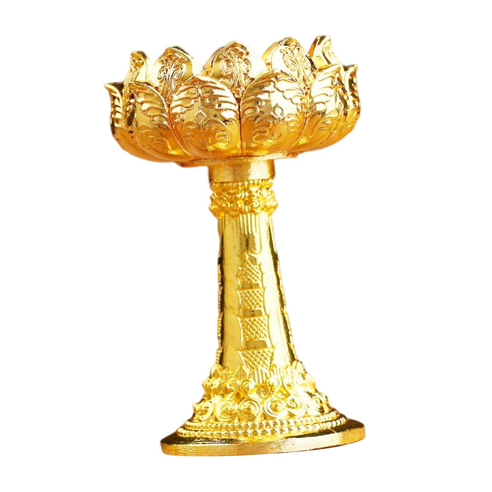 Ghee Lamp Holder Candle Holder Buddhist Supplies Candlestick for Decor