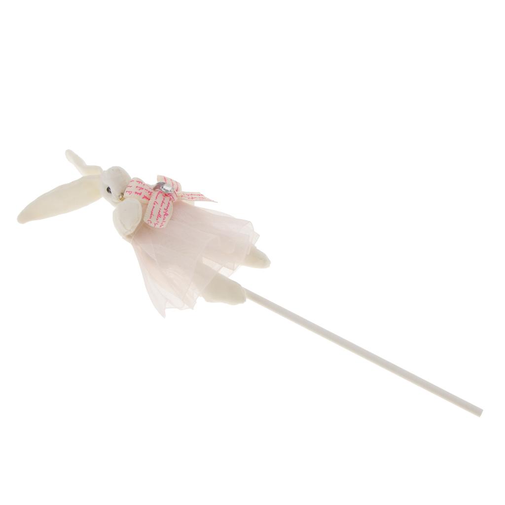 Bunny Shape Cake Topper Insert Sticks Wedding Party Cake Decoration