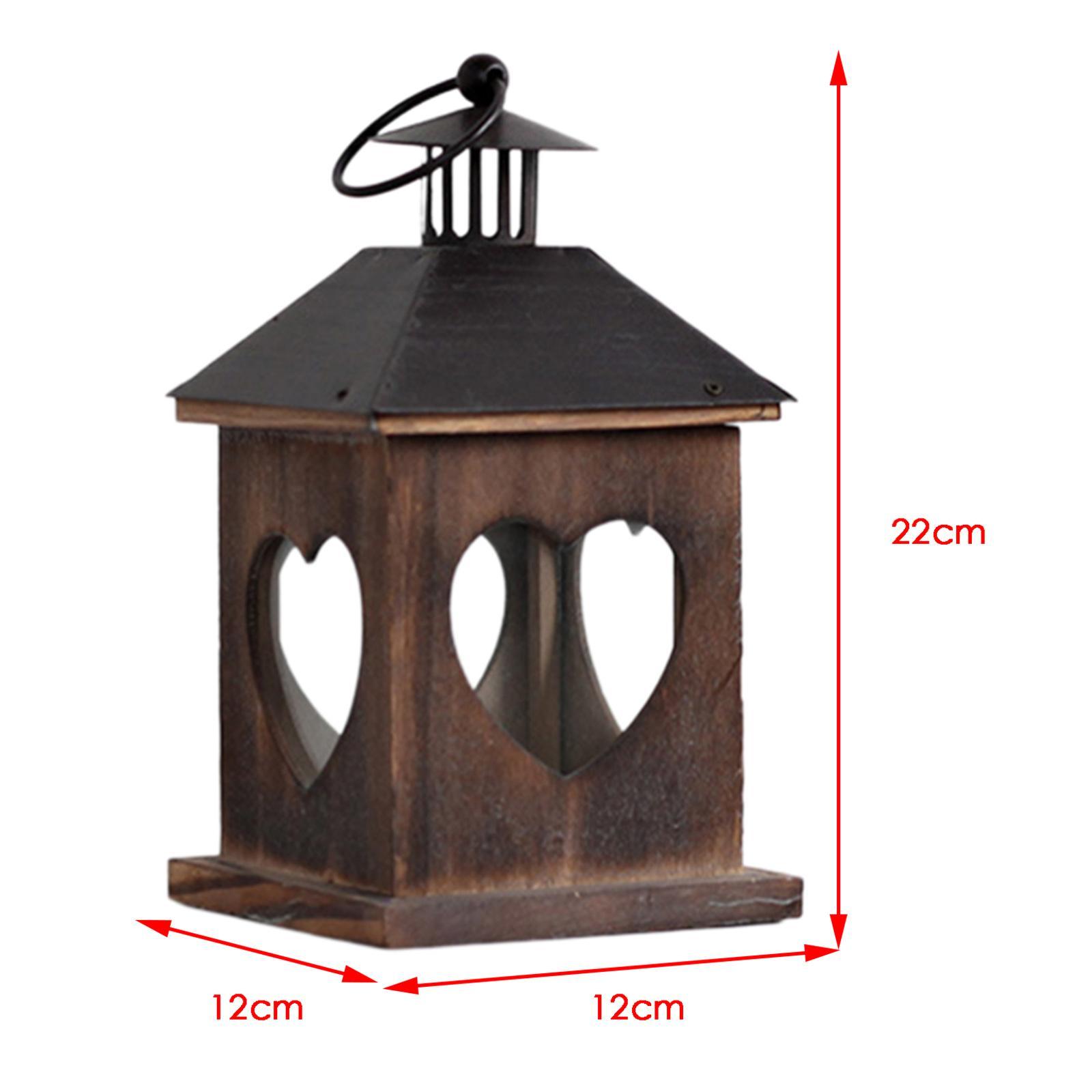 Candle Holder Hanging Lantern Ornaments Windproof for Outdoor Candlestick Love