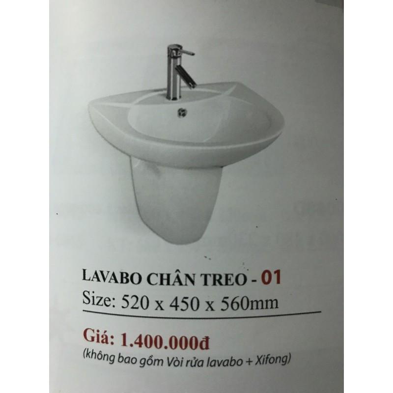 lavabo chân treo tường