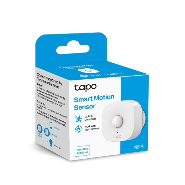 Cảm biến chuyển động thông minh Tapo T100 | Phát hiện chuyển động | Cài đặt / Cảnh báo qua App Tapo | Bảo hành 1 năm | Hàng Chính Hãng