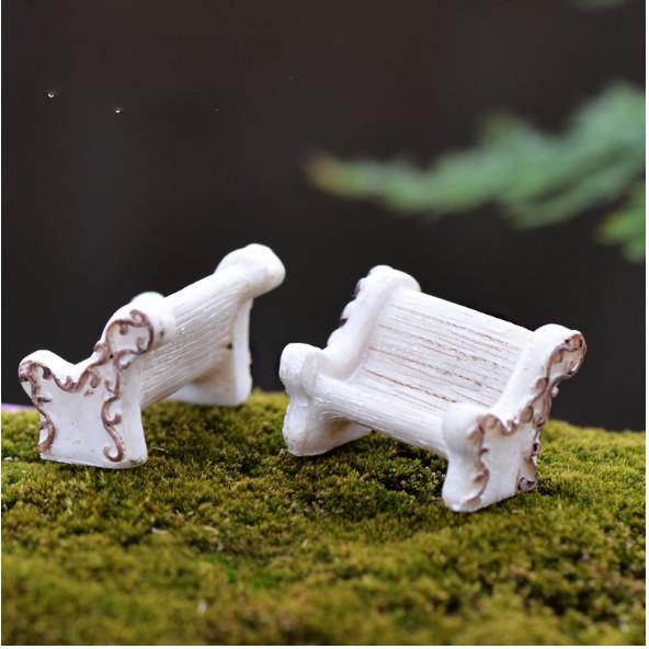 Mô hình ghế đá công viên cho các bạn trang trí nhà búp bê, tiểu cảnh, móc khóa, DIY