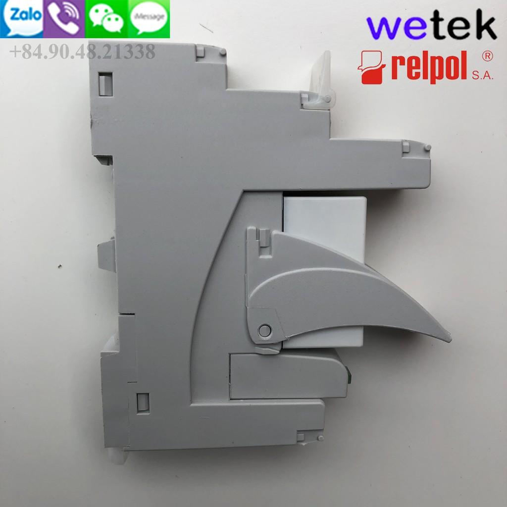 Rờ le loại mỏng 15mm 220Vac, tiếp điểm 2 cặp 8A Relpol PI84-230AC-M93G