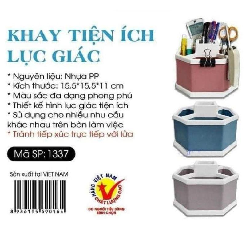 KHAY TIỆN ÍCH LỤC GIÁC nhựa VIỆT NHẬT