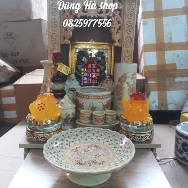 Combo bộ thờ Thần Tài gốm sứ