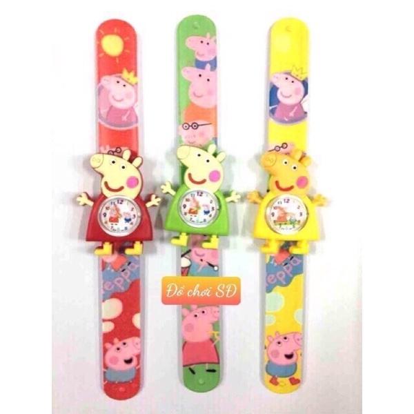 đồng hồ trẻ em - hình heo peppa -1 cái