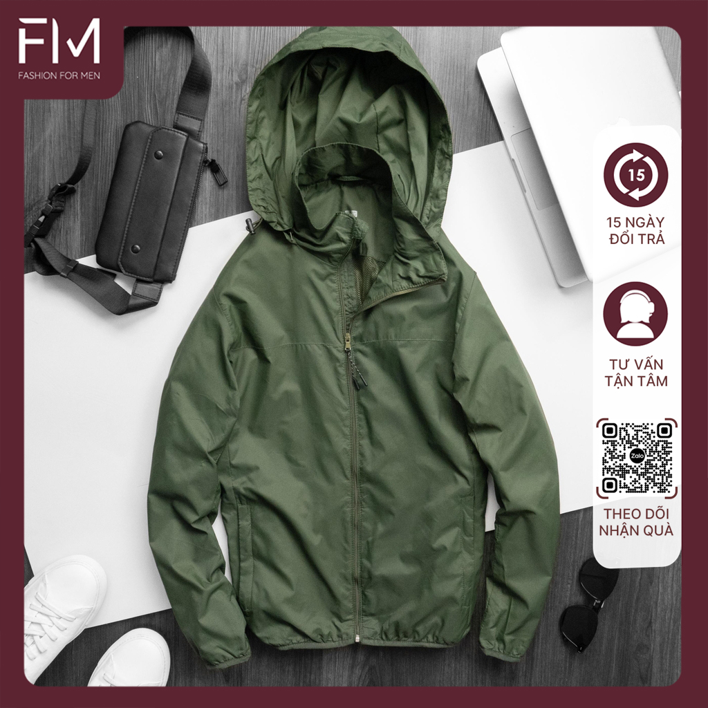 Hình ảnh Áo khoác dù nam, áo gió nam cao cấp, chống nắng, chống bám bụi – FORMEN SHOP – FMHN005