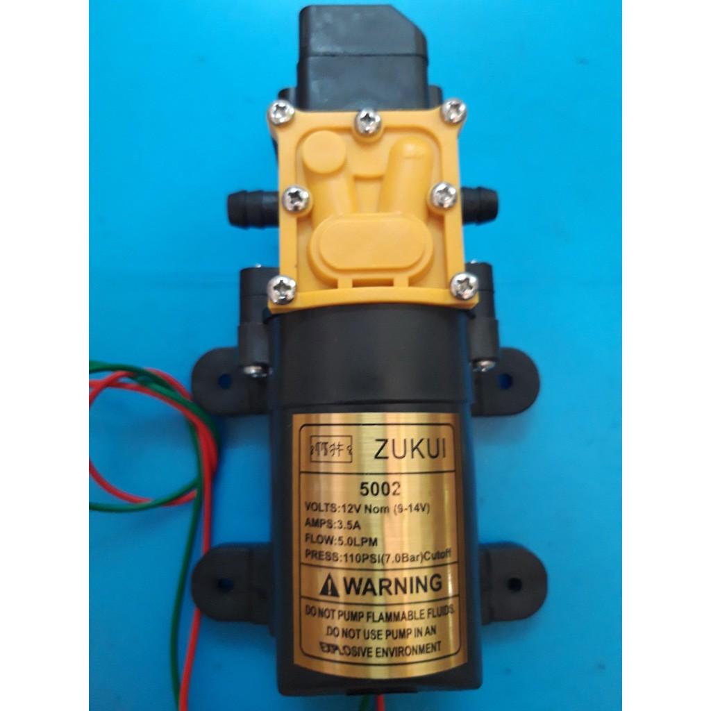 Bơm nước mini 12v, bơm đơn ZUKUI 12V 3.5A 110PSI