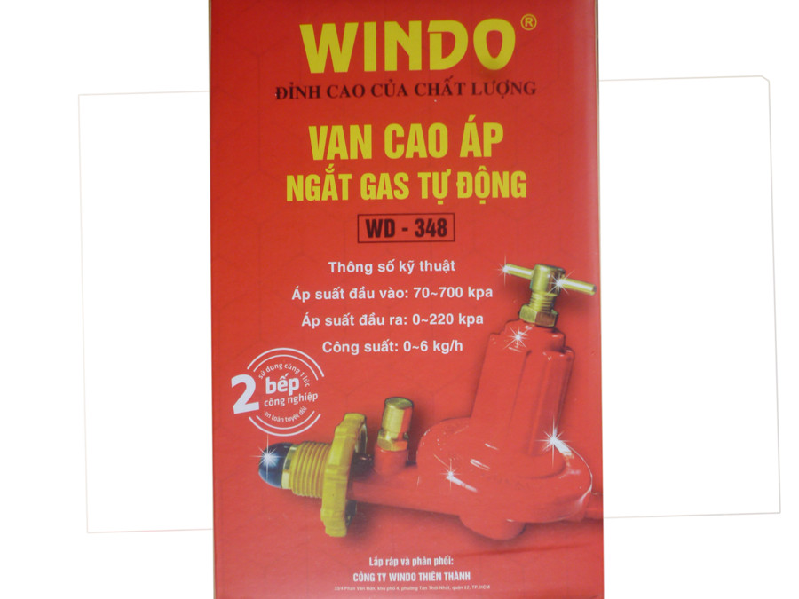 Hình ảnh Bộ Van gas cao áp cao cấp WINDO dùng cho bếp công nghiệp (bếp khè)- Hàng chính hãng