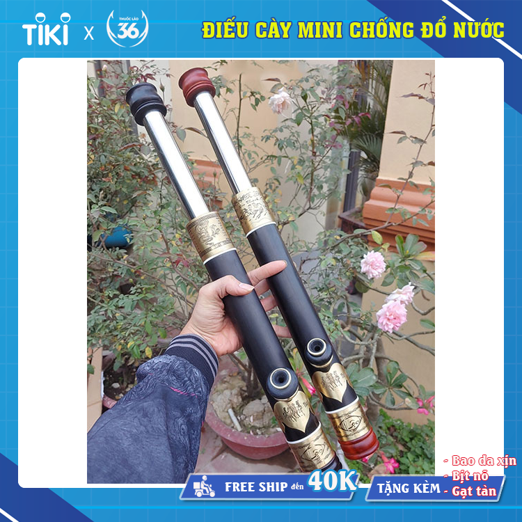 Điếu Cày Mini Du Lịch Chống Đổ Nước