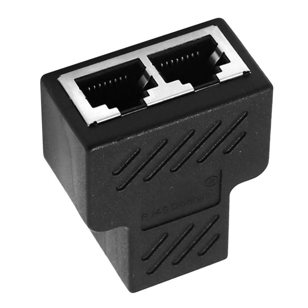 Splitter Adapter,   Ethernet Cable Splitter Connector, 1