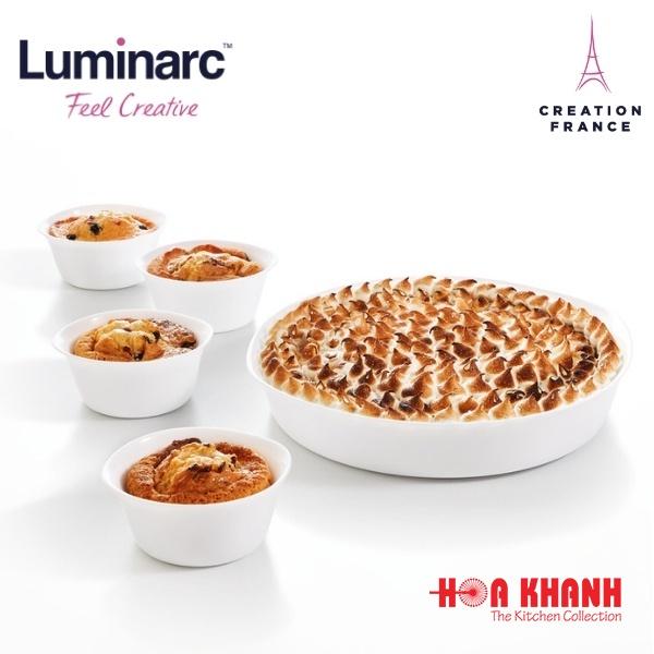 Khay Nướng Thuỷ Tinh Luminarc Smart Cuisine Trianon Tròn 26cm - P4021