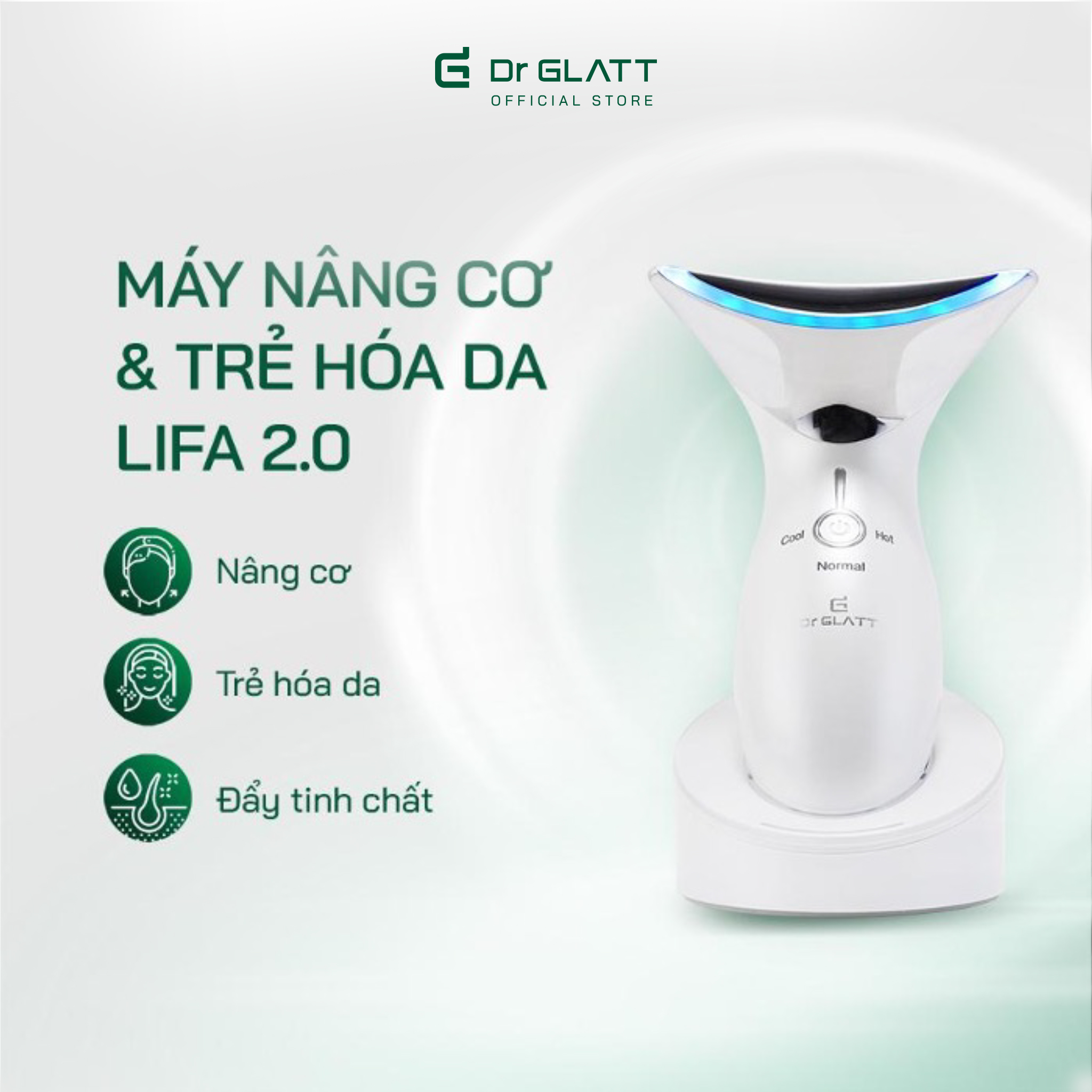 Máy nâng cơ và trẻ hóa da LIFA 2.0, hàng chính hãng Dr Glatt, thương hiệu Đức