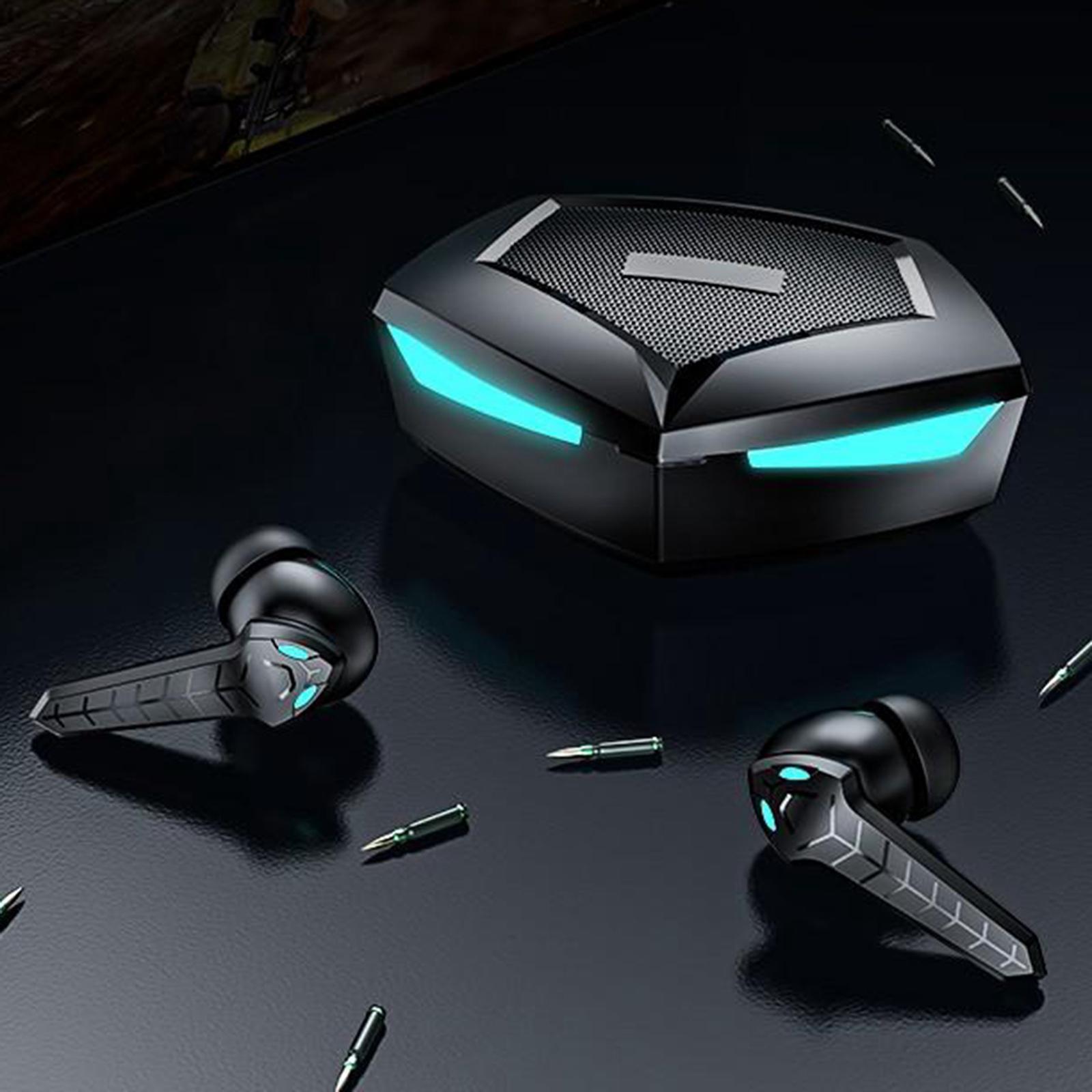 Bluetooth 5.0 True Wireless Gaming Earbuds In Ear Headset black