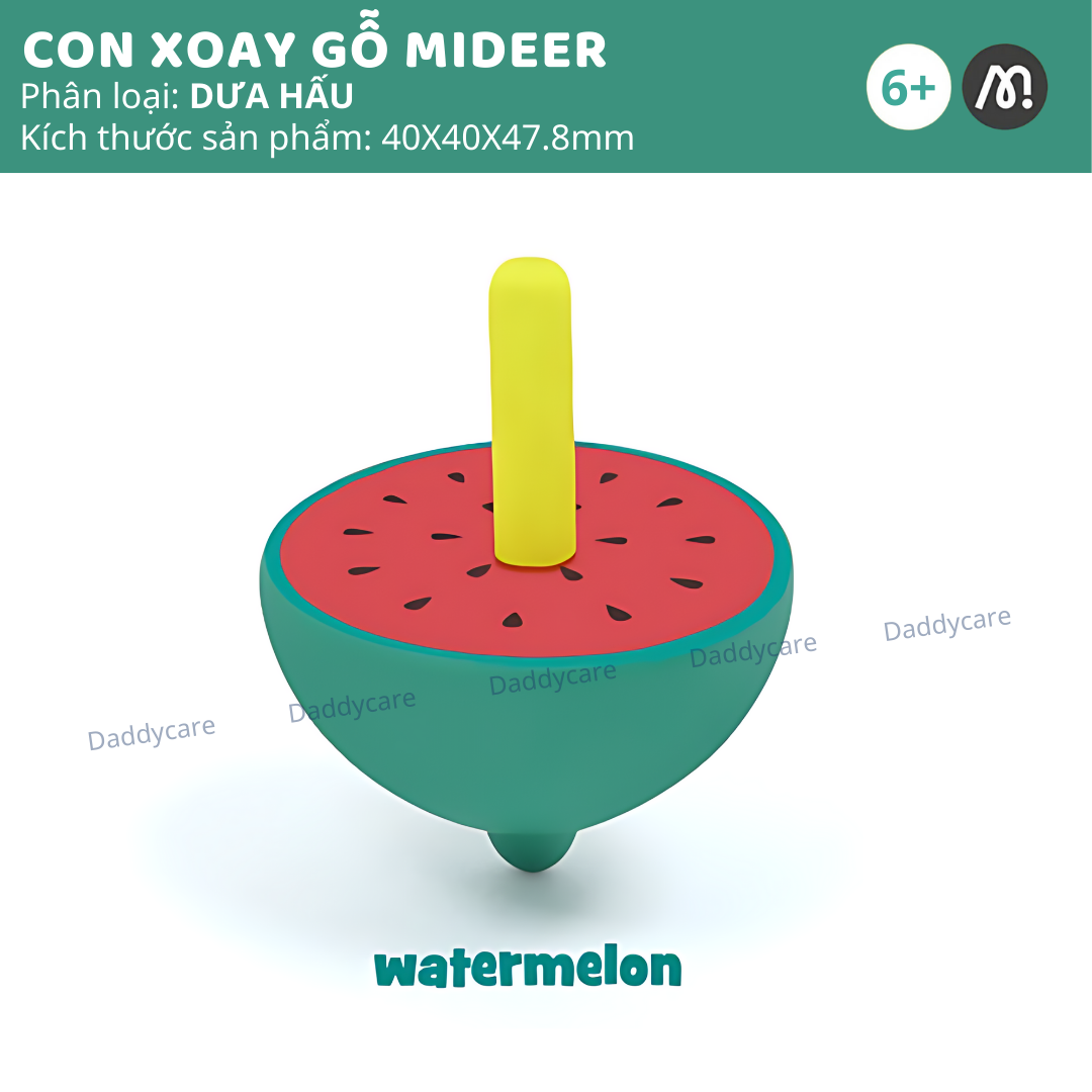 Đồ chơi con quay Cho bé Mideer Mini Spinning Tops, đồ chơi gỗ cho bé