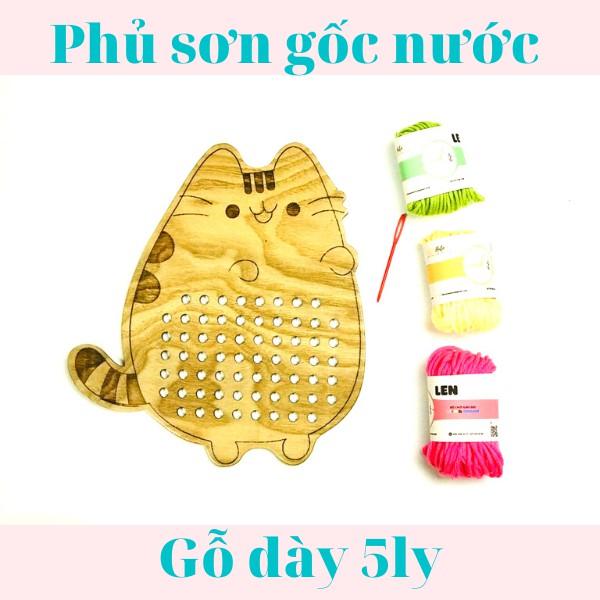 Hộp Đồ Chơi Bé Tập Xâu Dây Hình Mèo Kitty, Phát Triển Vận Động Tinh Cho Bé 2+