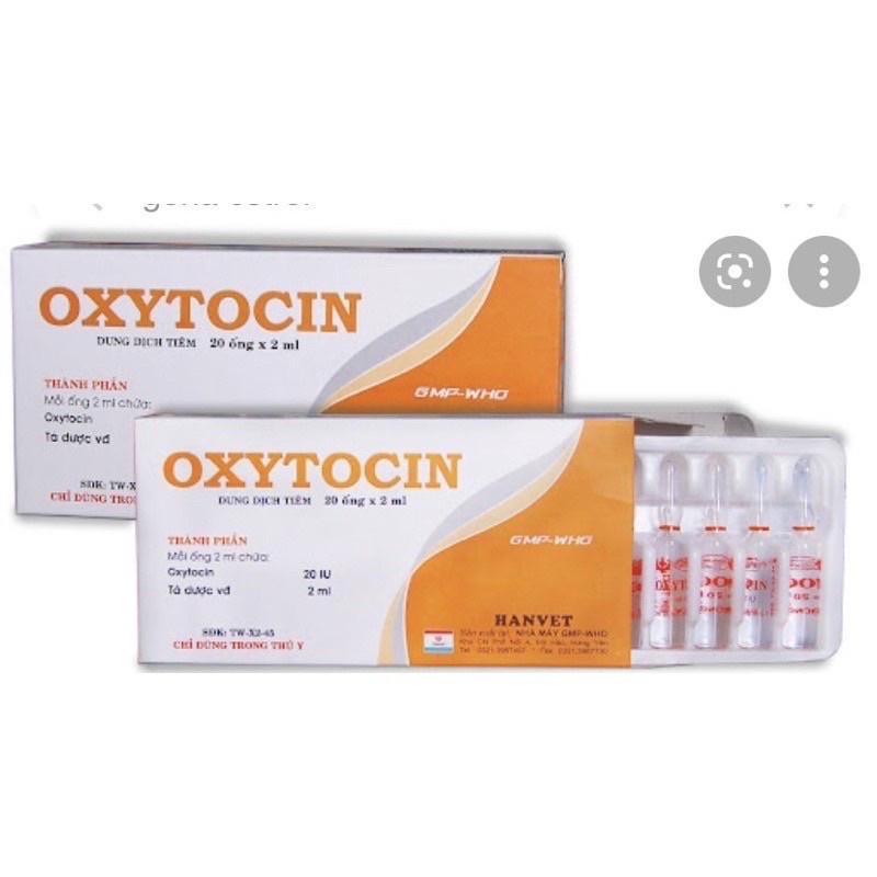 [ THÚ Y ] 1 lọ Oxytocin kích đẻ, chữa liệt dạ con, làm co tử cung, thúc đẻ, Phòng băng huyết, chảy máu dạ con khi đẻ, Tống nhau và các dịch ứ ra nhanh, Kích thích tiết sữa, chữa liệt ruột, bí đái cho chó mèo