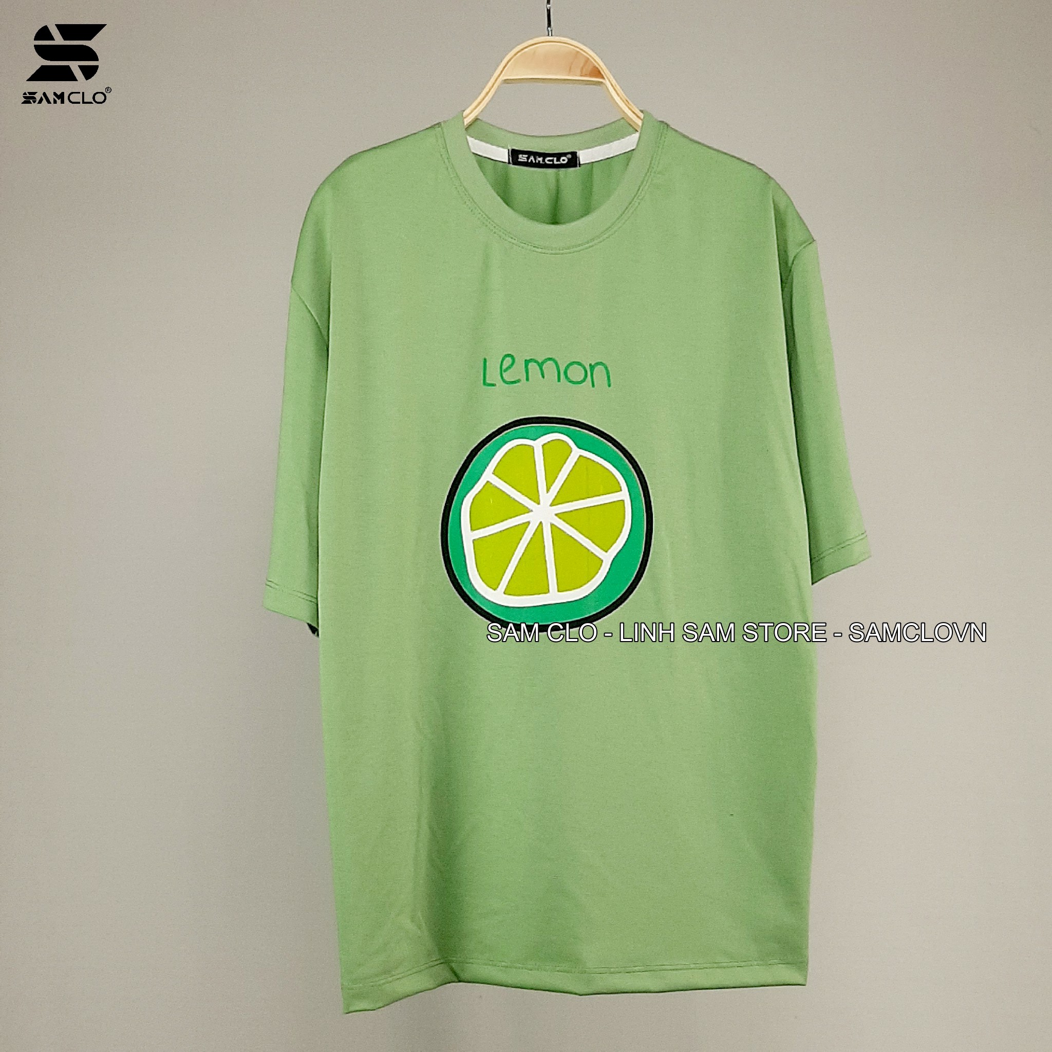 Áo phông tay lỡ freesize Unisex thun form rộng in hình trái cây