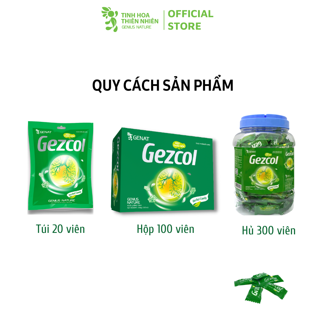 Kẹo thảo mộc Gezcol - Genat - Giao 2H HCM