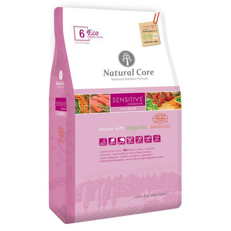 Thức Ăn Cho Chó Nhạy Cảm (Cá Hồi) Natural Core ECO601SB (1kg)