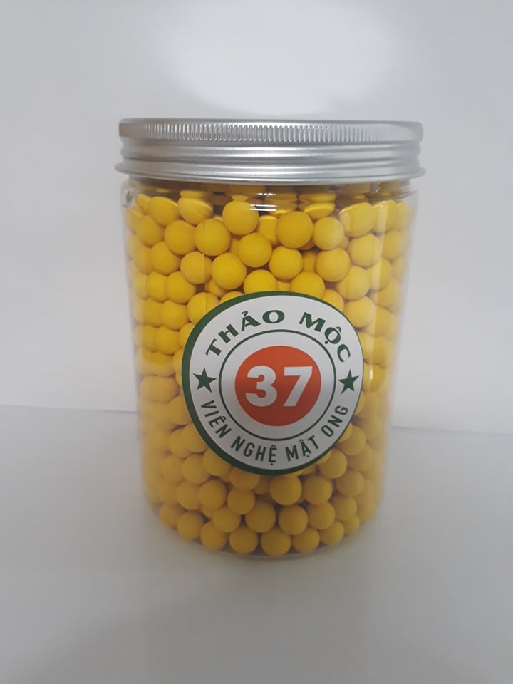 Combo Viên nghệ mật ong Thảo mộc 37 (1 Hũ 500g + 1 túi 100g)