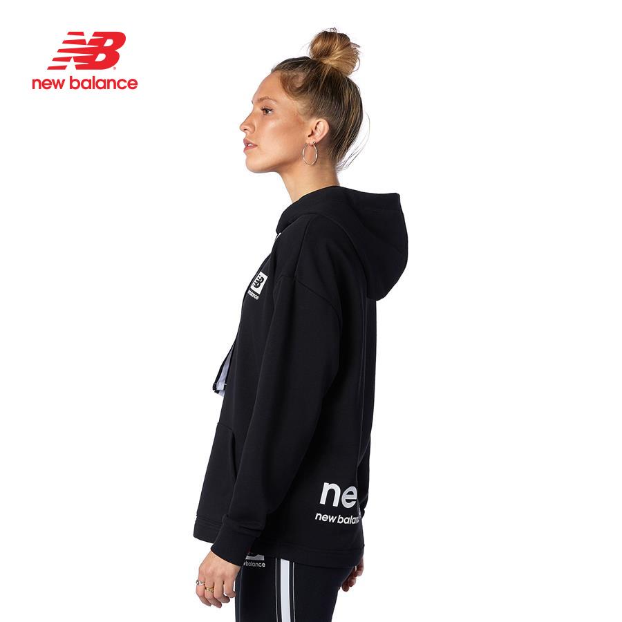 Áo khoác nỉ hoodie tay dài nữ New Balance Essential Id Ath - AWT13519BK (form châu á)