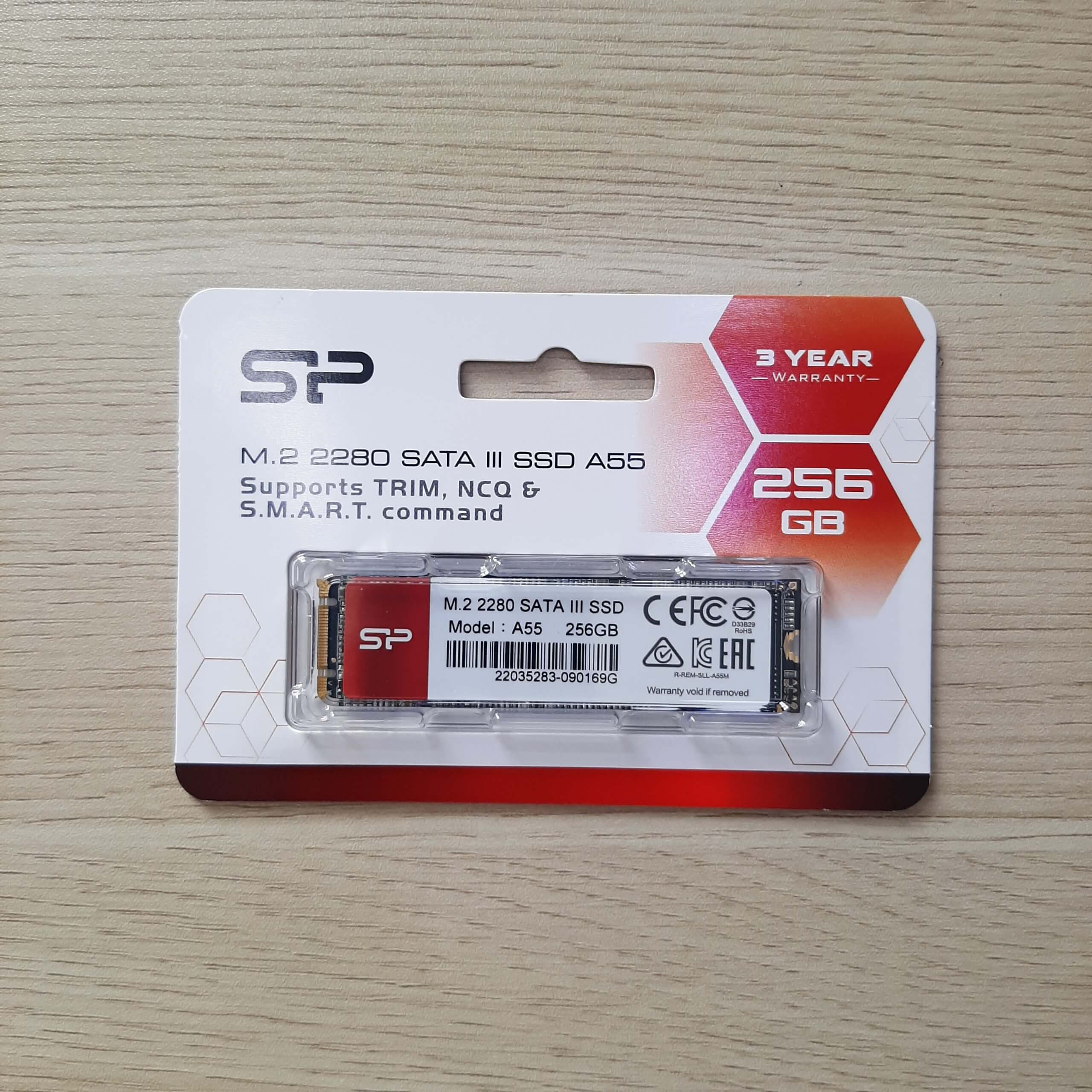 SSD Silicon Power M.2 2280 SATA A55 256GB - Hàng chính hãng