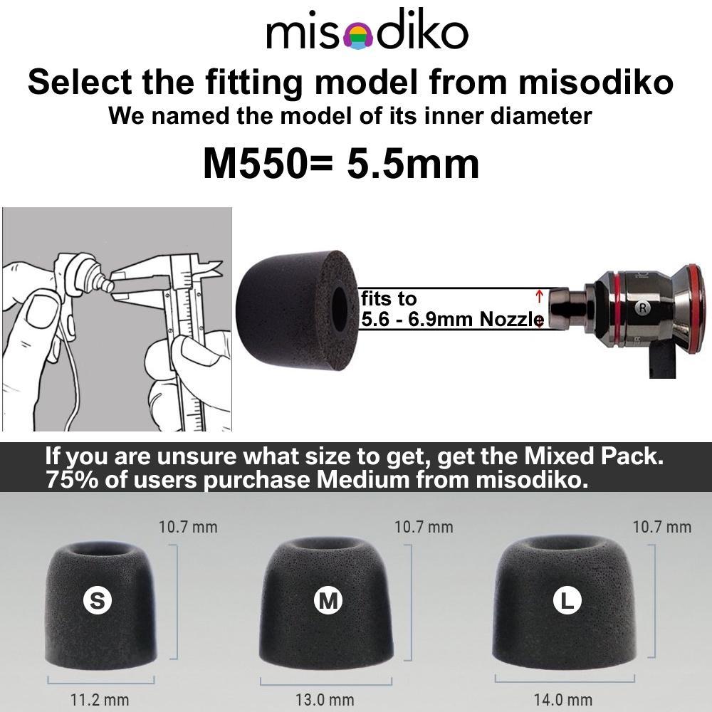 Mút Xốp Bọc Tai Nghe Cho Jaybird X4 X3 X2/ BlueBuds X/ Freedom F5 misodiko M550