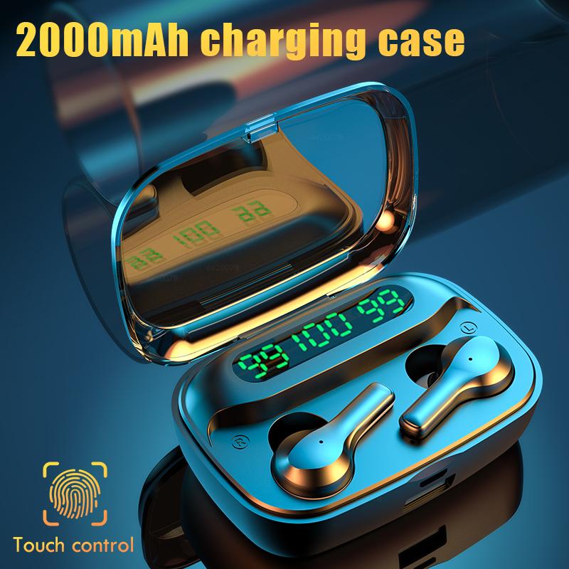 R3 TWS Wireless Bluetooth Earphone Touch Control Sports Headphone Waterproof Earbuds Headsets With Microphone