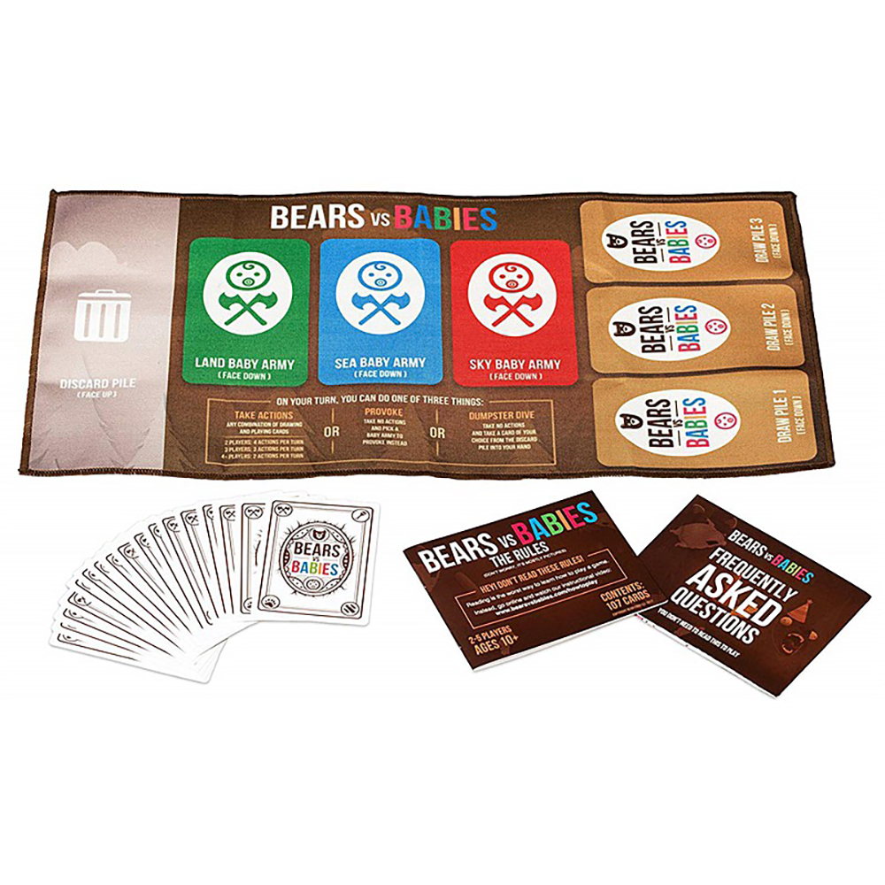 Card Game Bears Vs Babies Bộ thẻ bài trò chơi Đầu Gấu đại chiến Em Bé Board Game bóp nhau siêu bựa lầy