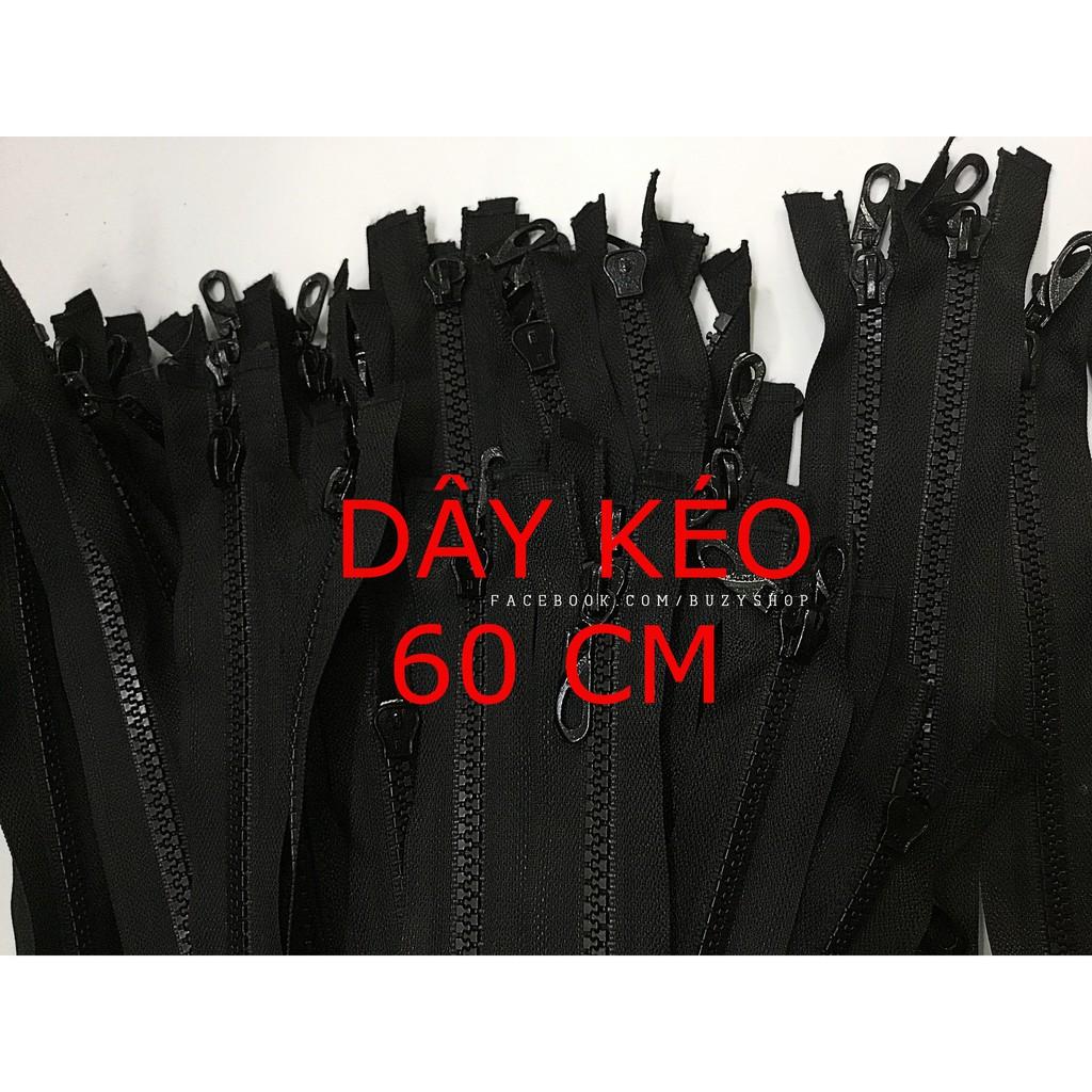 Dây kéo nhựa đen