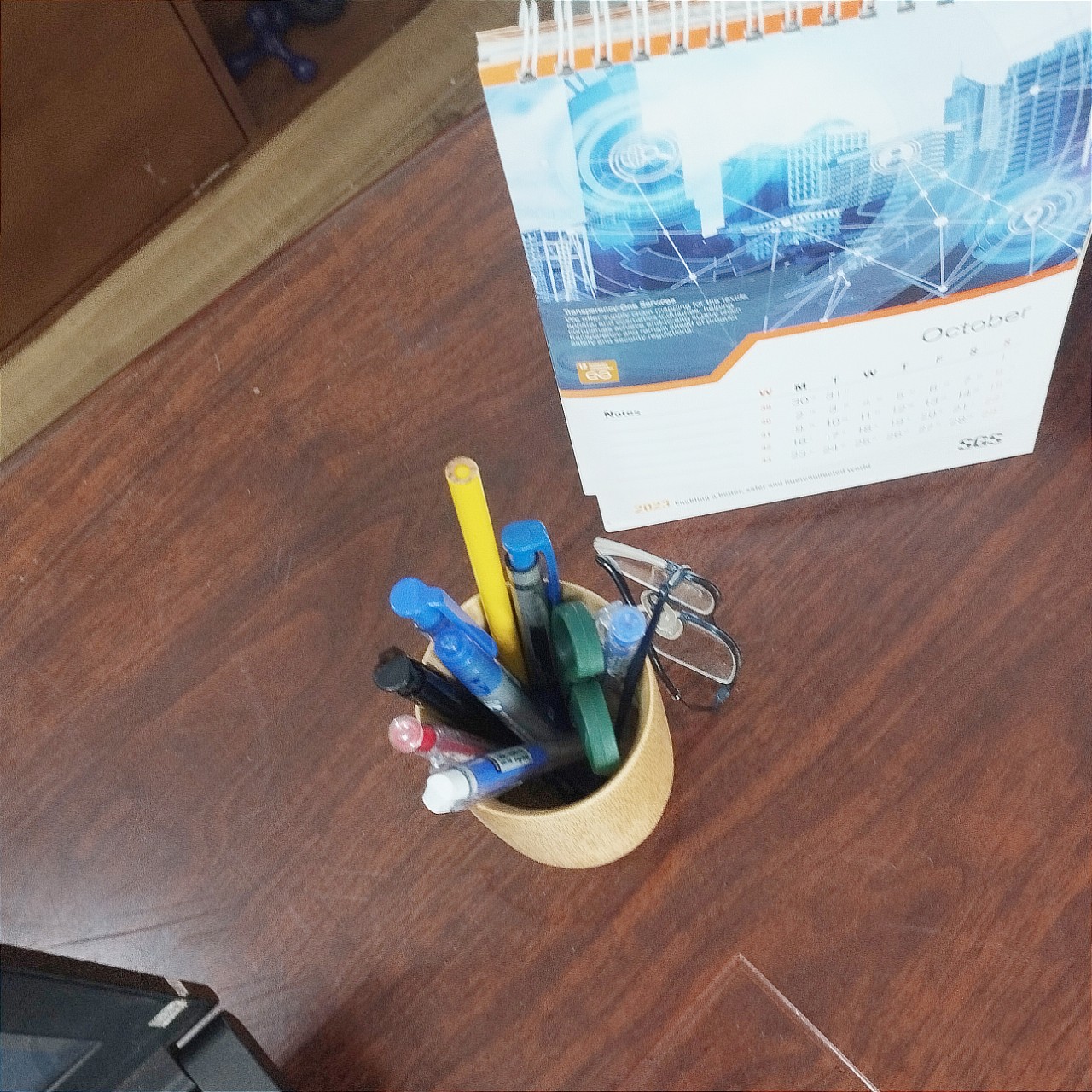 Ống cắm bút để bàn, Ống đựng bút tiện lợi, TOP CHOICE, cao 15cm, 1 cái