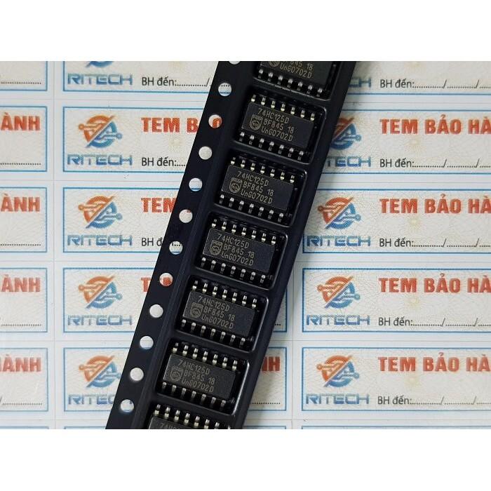 combo 20 con 74HC125D, 74HC125 IC Chức Năng SOP-14 hàng chính hãng