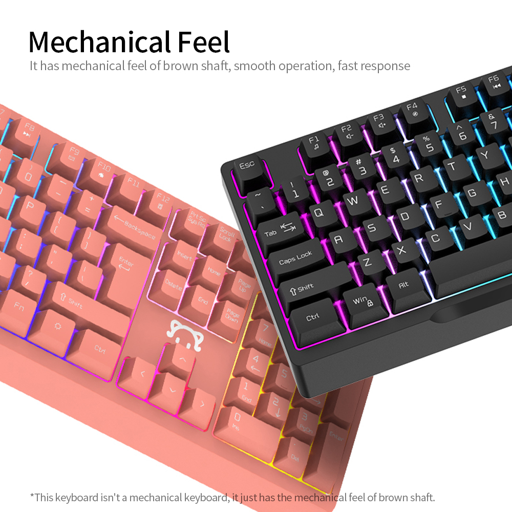 Bàn Phím Có Dây DaiDai STK090 USB 104 Phím Với Hiệu Ứng Ánh Sáng Hỗn Hợp