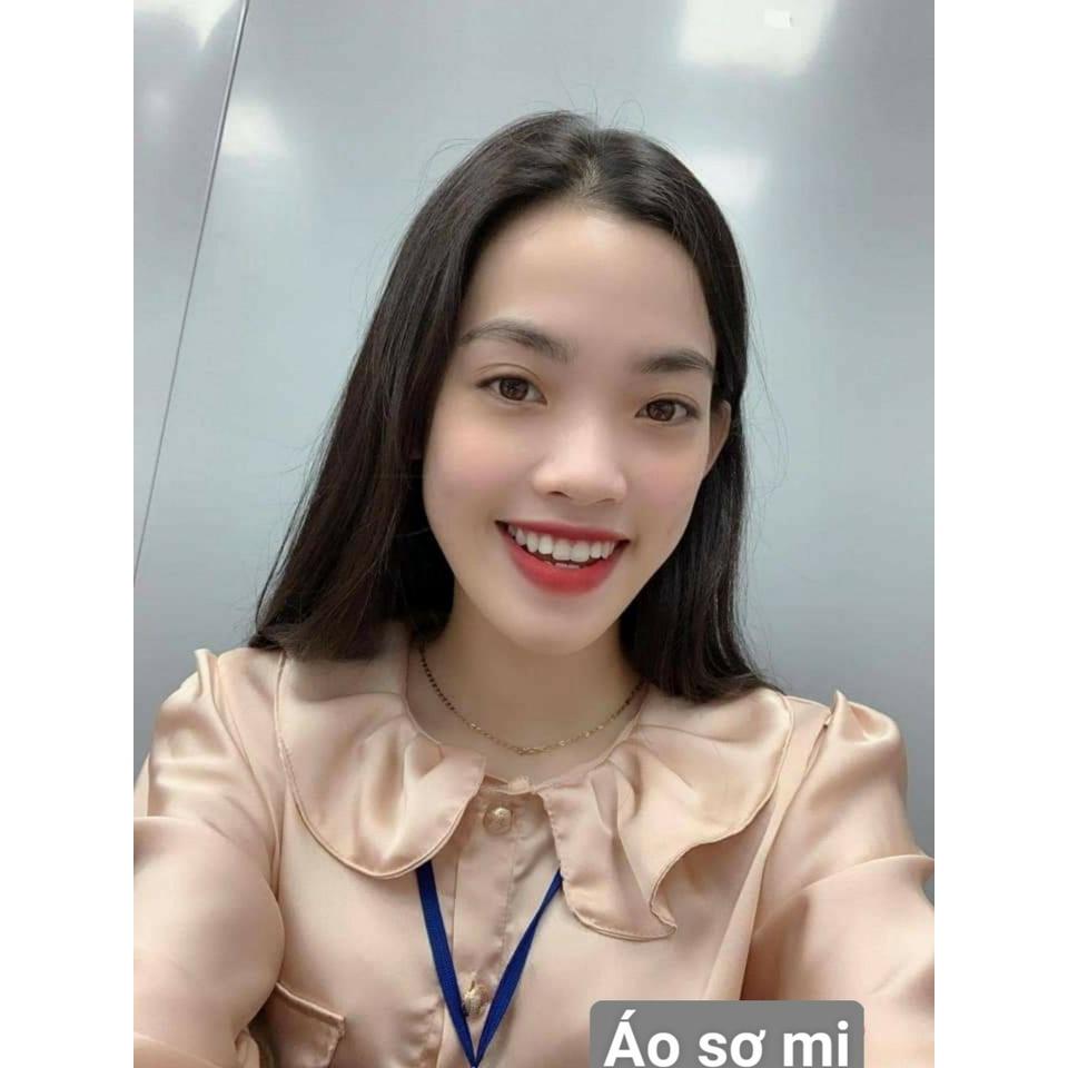 Áo Sơ Mi Nữ công sở thời trang SURI Lụa Satin màu da,xanh, Cổ Nơ Tôn Dáng,Dài Tay giá túi cực xinh.