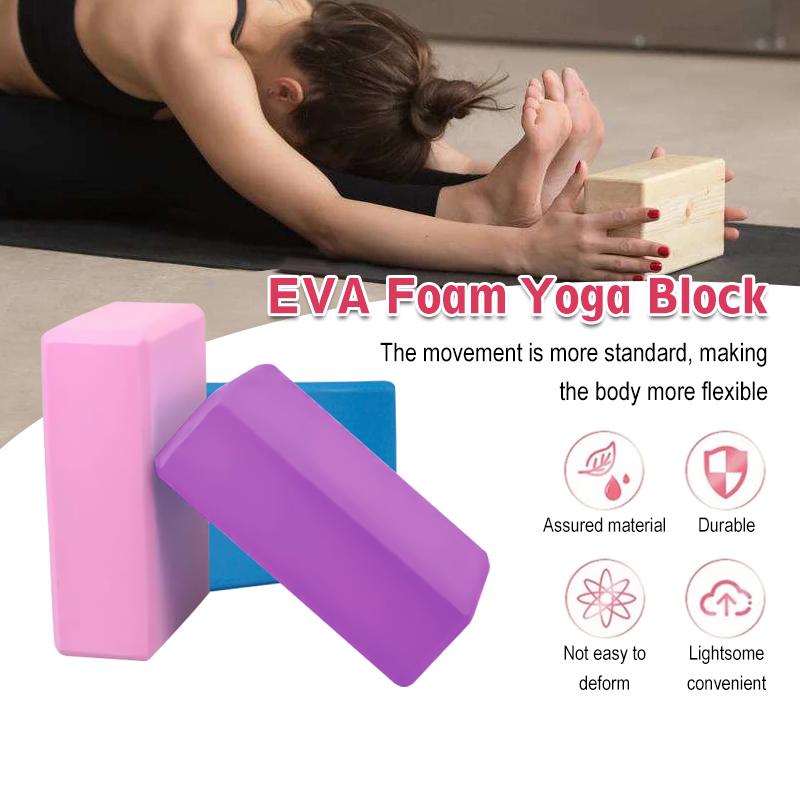 Gạch Tập Yoga,Yoga Blocks,Gối Tập Yoga Xốp Cao Cấp Eva Cứng gấp 3 lần loại gạch tập thông thường Nặng 200g (1 Viên)