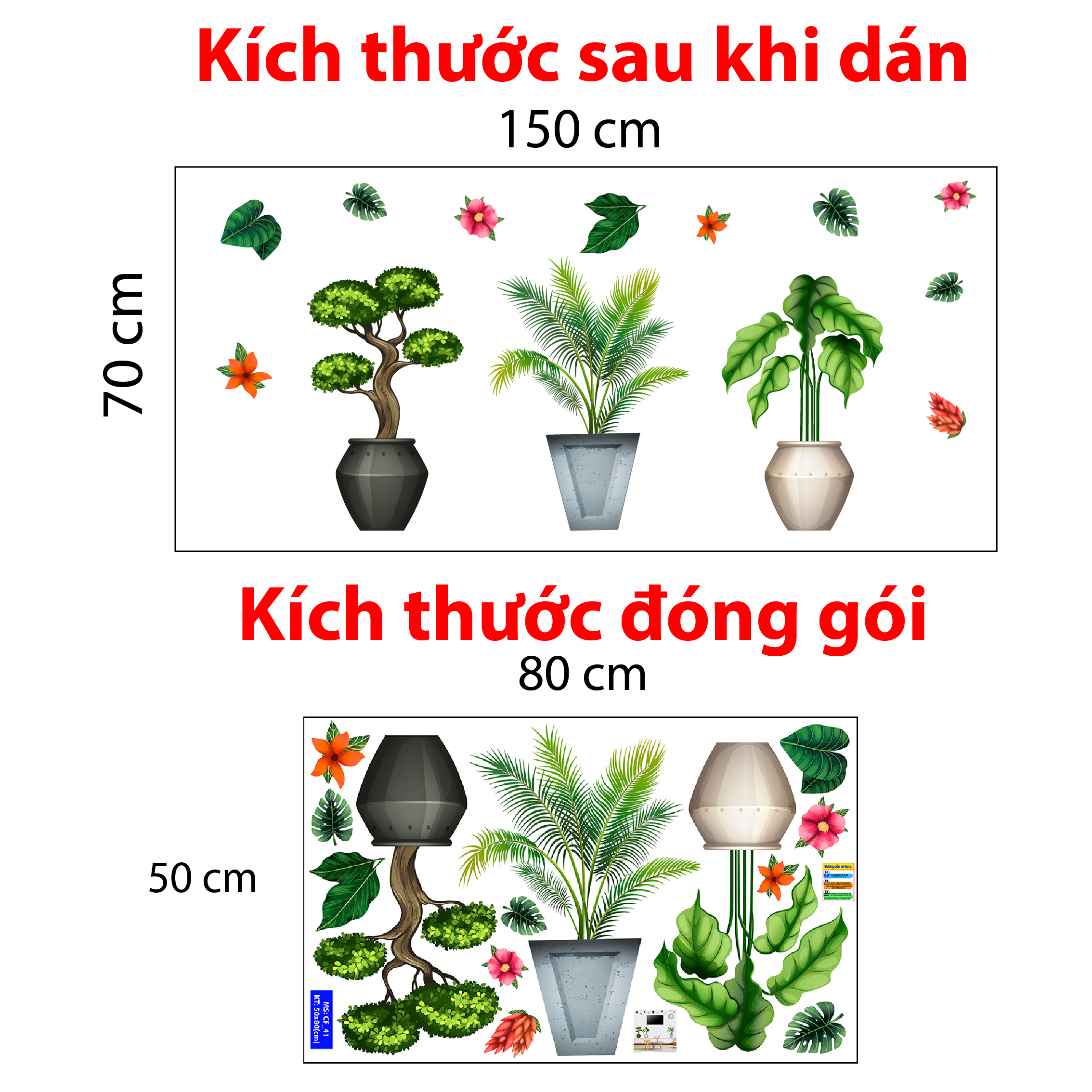 Decal trang trí quán số 41